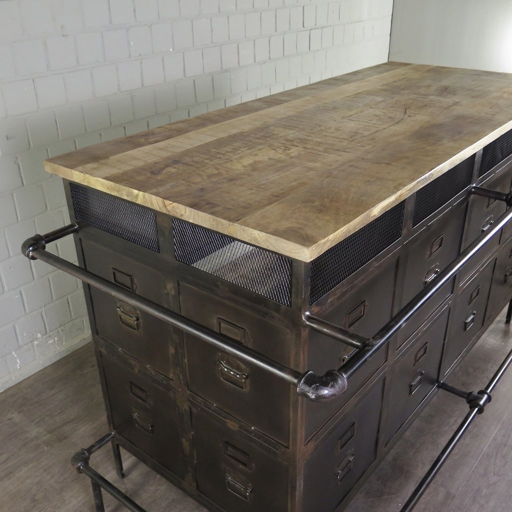 Theke Tresen Aktenschrank Optik 2,07 m