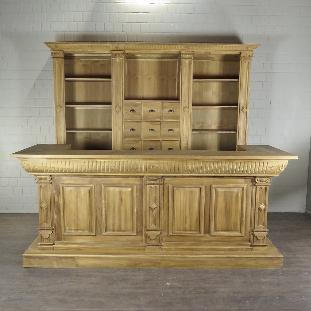 Theke Tresen Regal Bella Teakholz 2,74 m