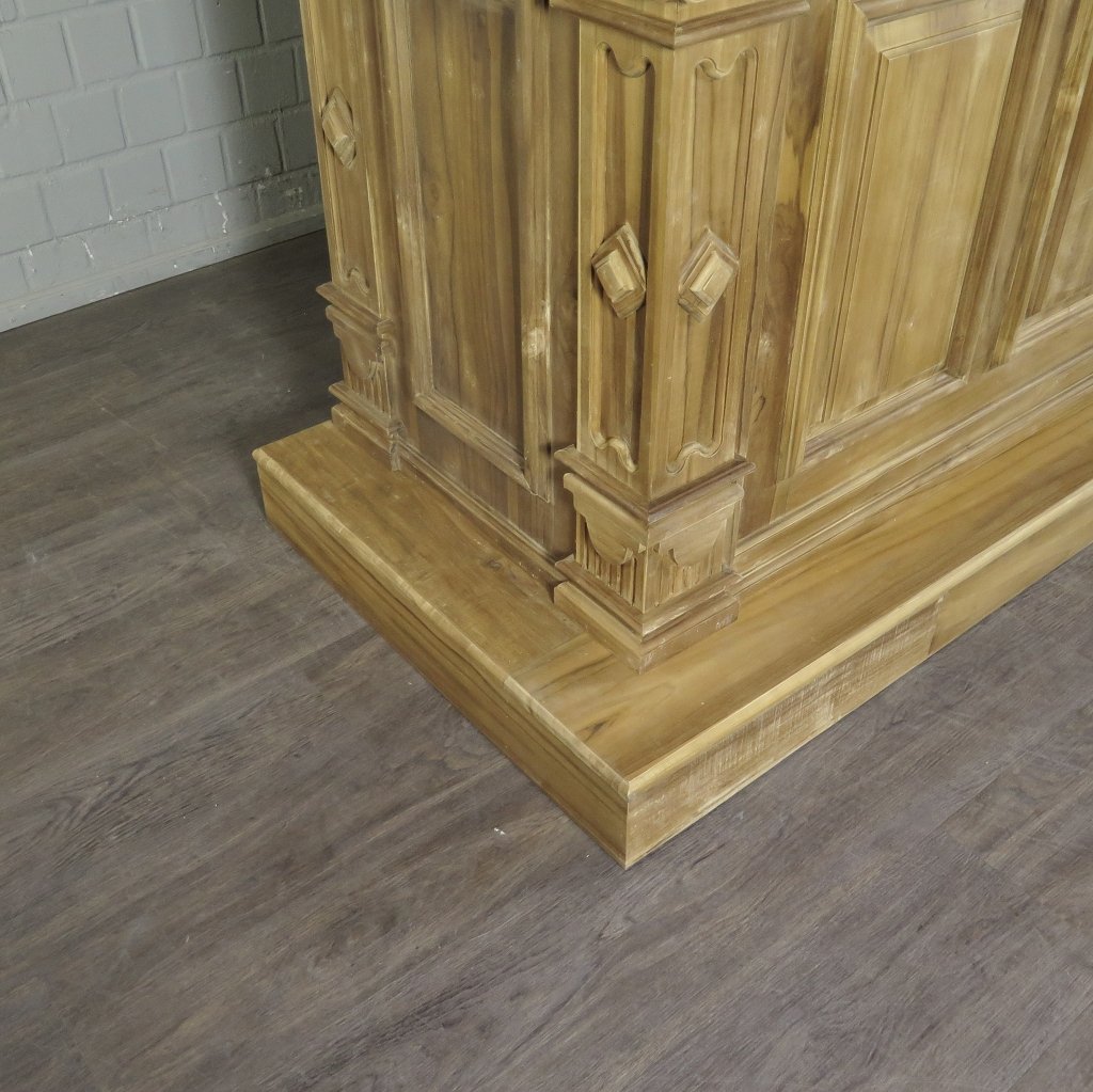 Theke Tresen Regal Bella Teakholz 2,74 m
