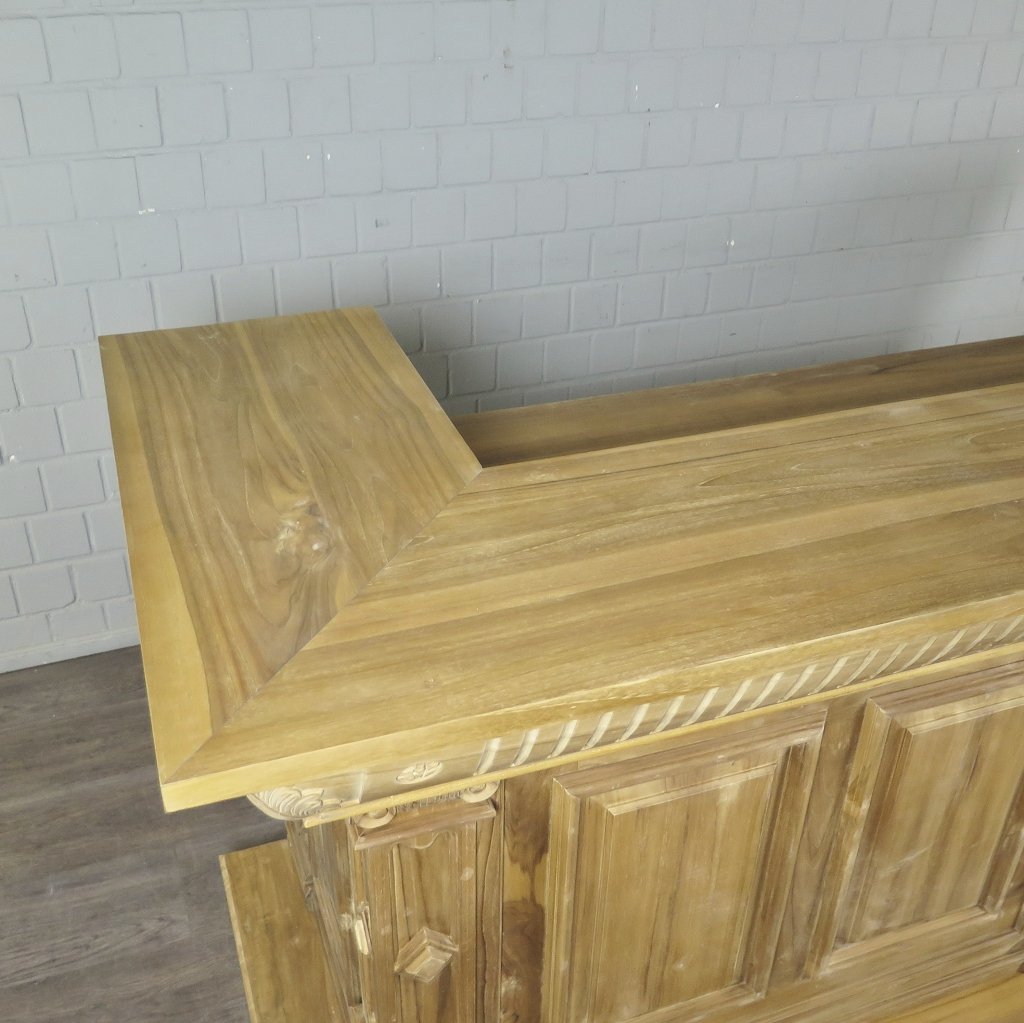 Theke Tresen Regal Bella Teakholz 2,74 m