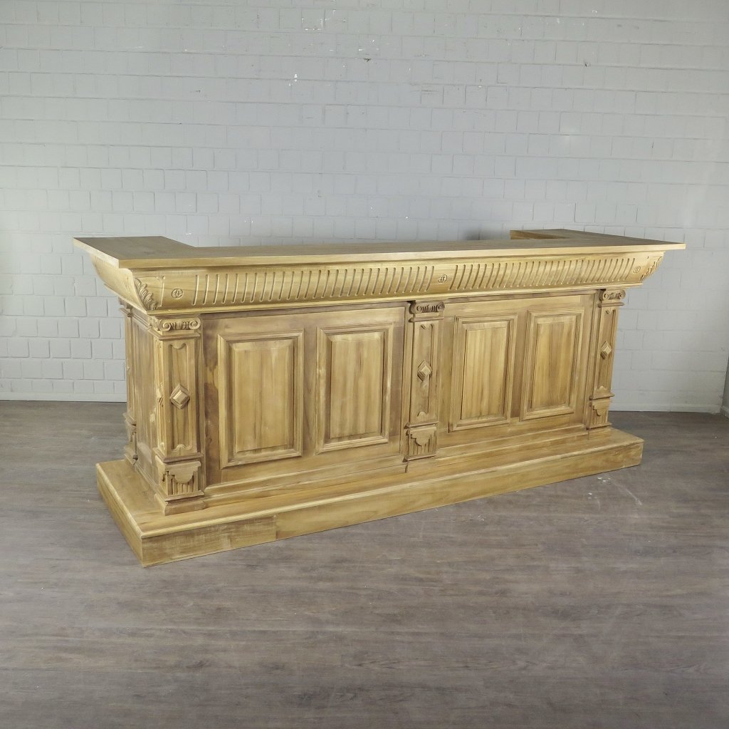 Theke Tresen Regal Bella Teakholz 2,74 m