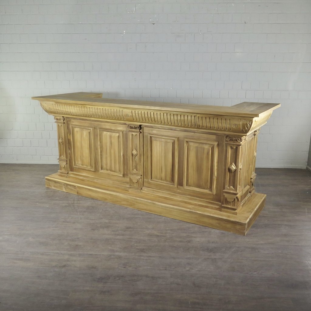 Theke Tresen Regal Bella Teakholz 2,74 m