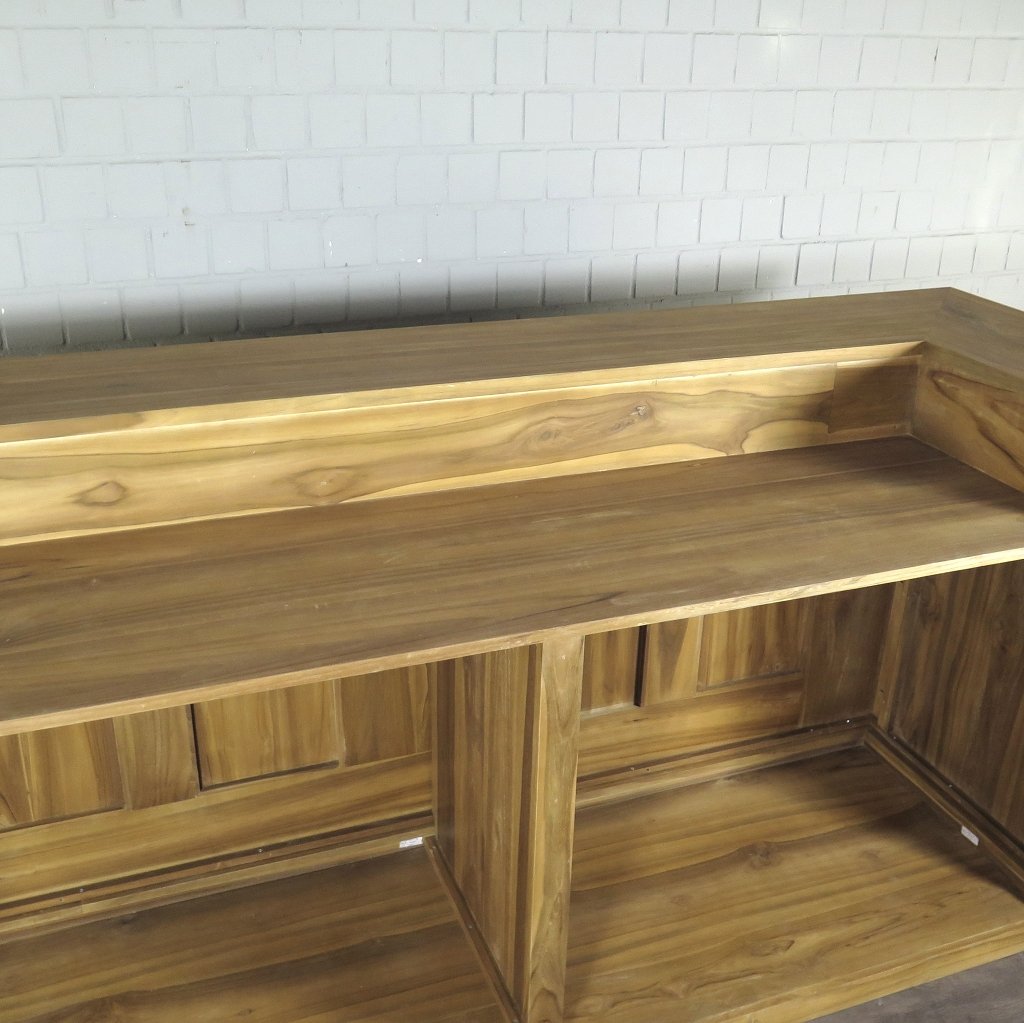 Theke Tresen Regal Bella Teakholz 2,74 m