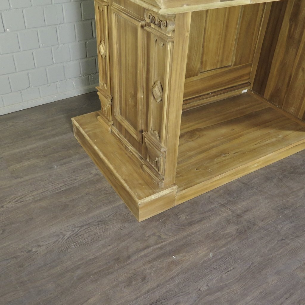 Theke Tresen Regal Bella Teakholz 2,74 m