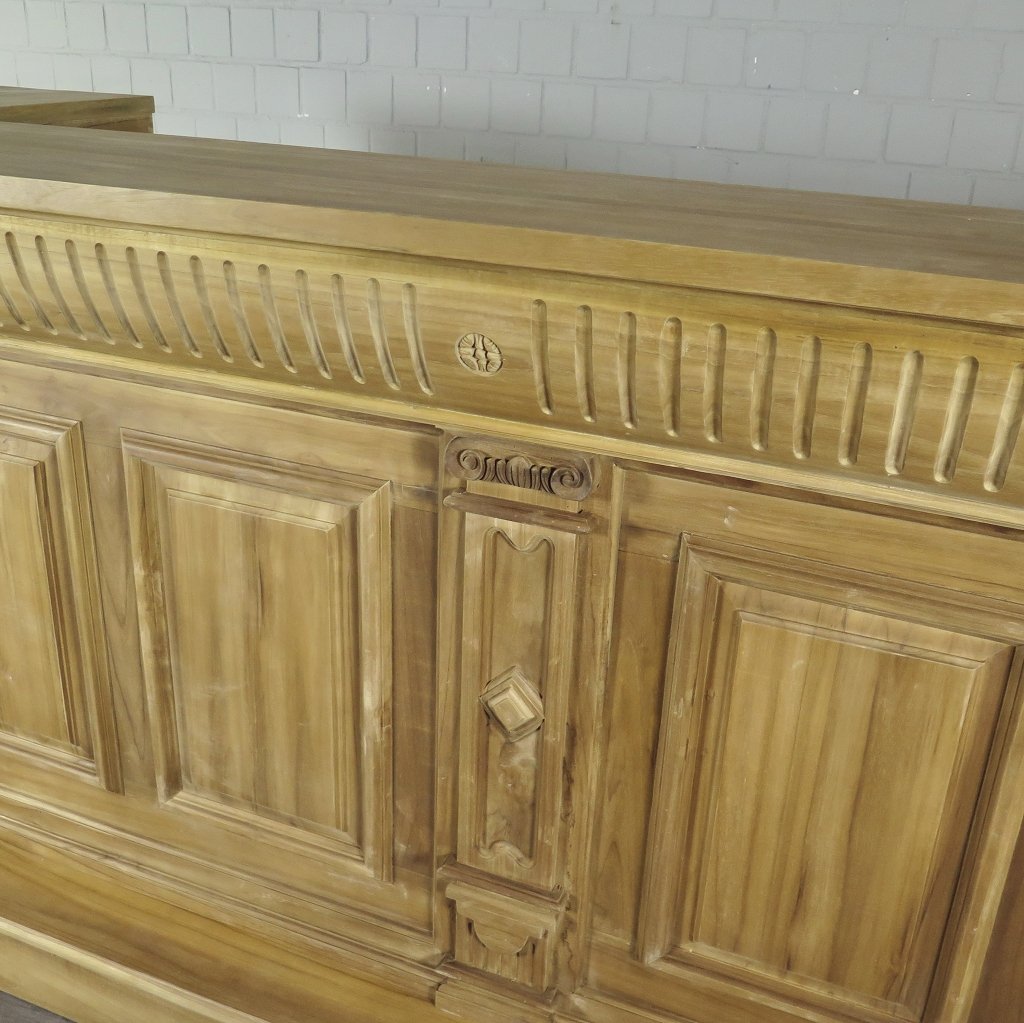 Theke Tresen Regal Bella Teakholz 2,74 m