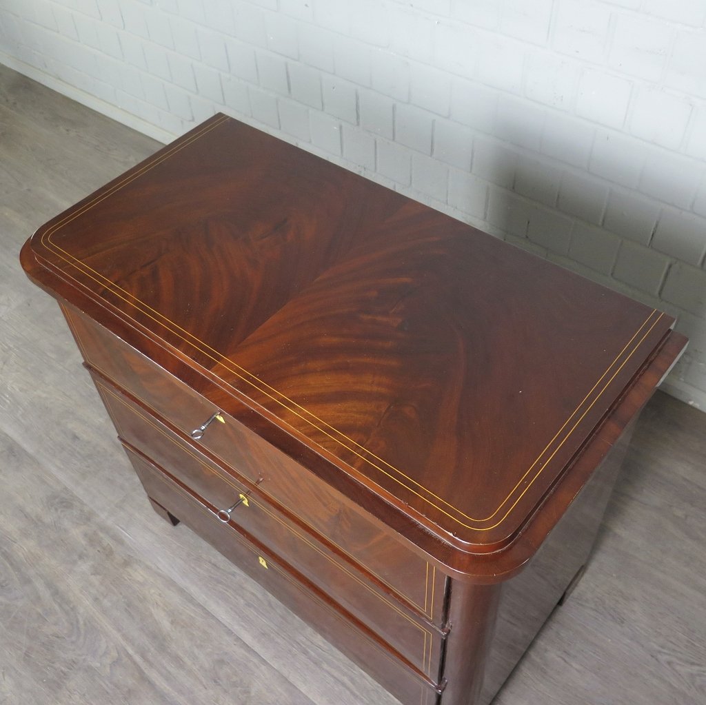 Kommode Biedermeier 1840 Mahagoni