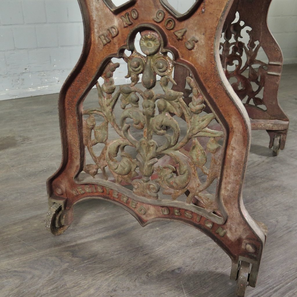 Wäschemangel Jugendstil 1900 Gusseisen