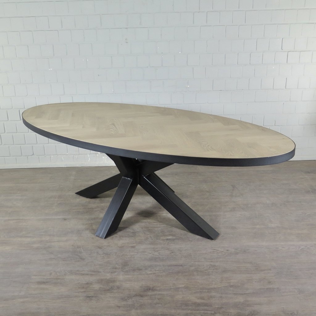 Esstisch Tisch Eiche Oval 2,40 m x 1,10 m