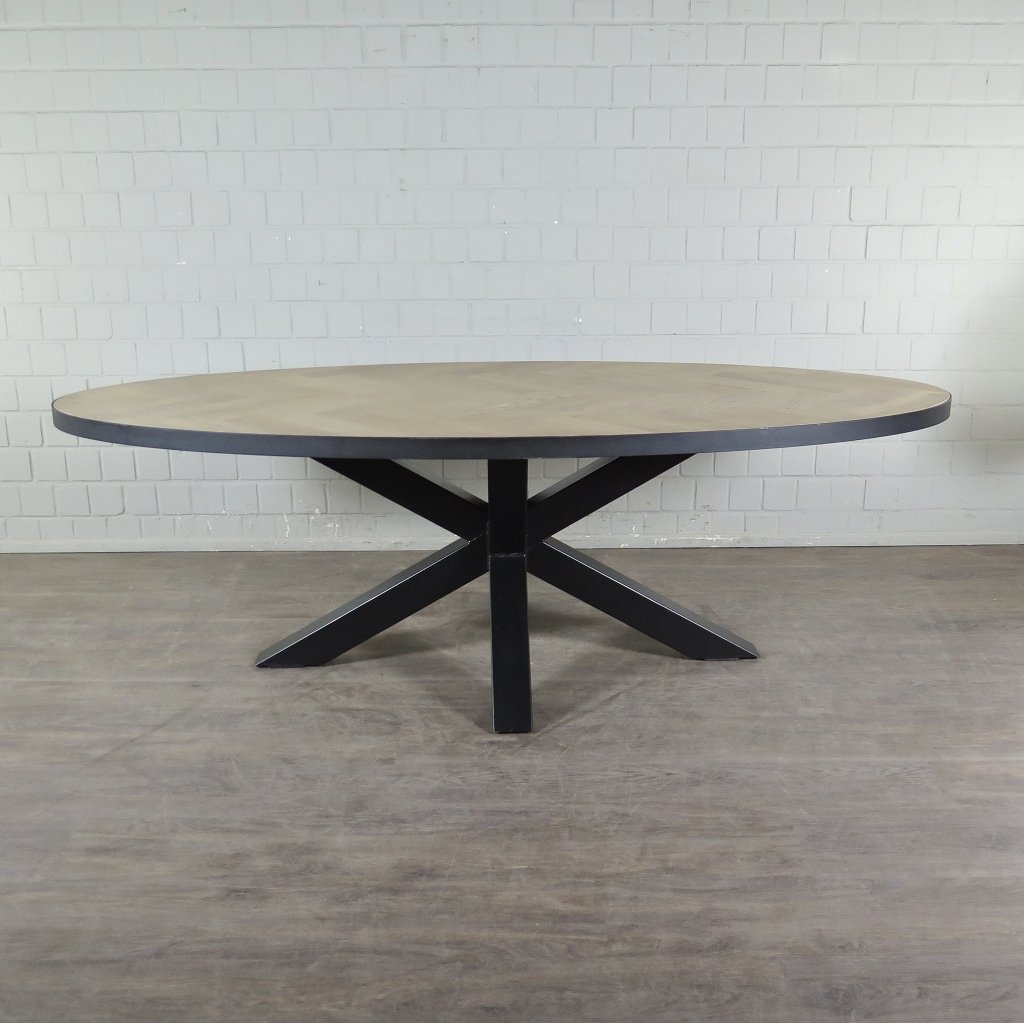 Esstisch Tisch Eiche Oval 2,40 m x 1,10 m