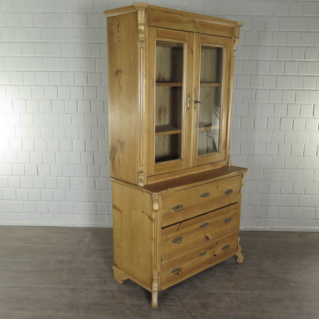 Buffetschrank Schrank Louis Philippe 1870 Kiefer      