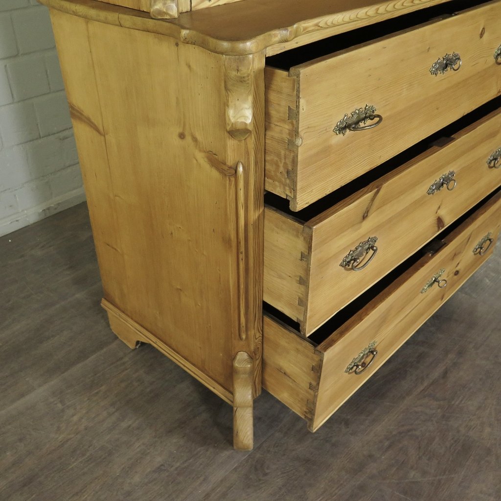 Buffetschrank Schrank Louis Philippe 1870 Kiefer