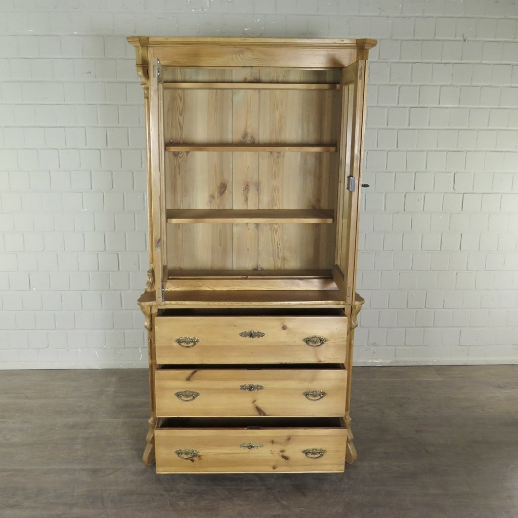 Buffetschrank Schrank Louis Philippe 1870 Kiefer