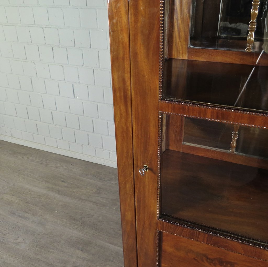 Vitrine Schaukasten Biedermeier 1830 Mahagoni