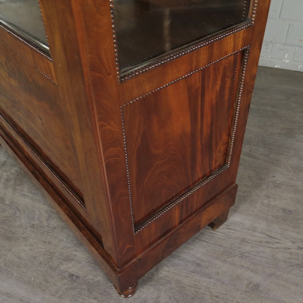 Vitrine Schaukasten Biedermeier 1830 Mahagoni