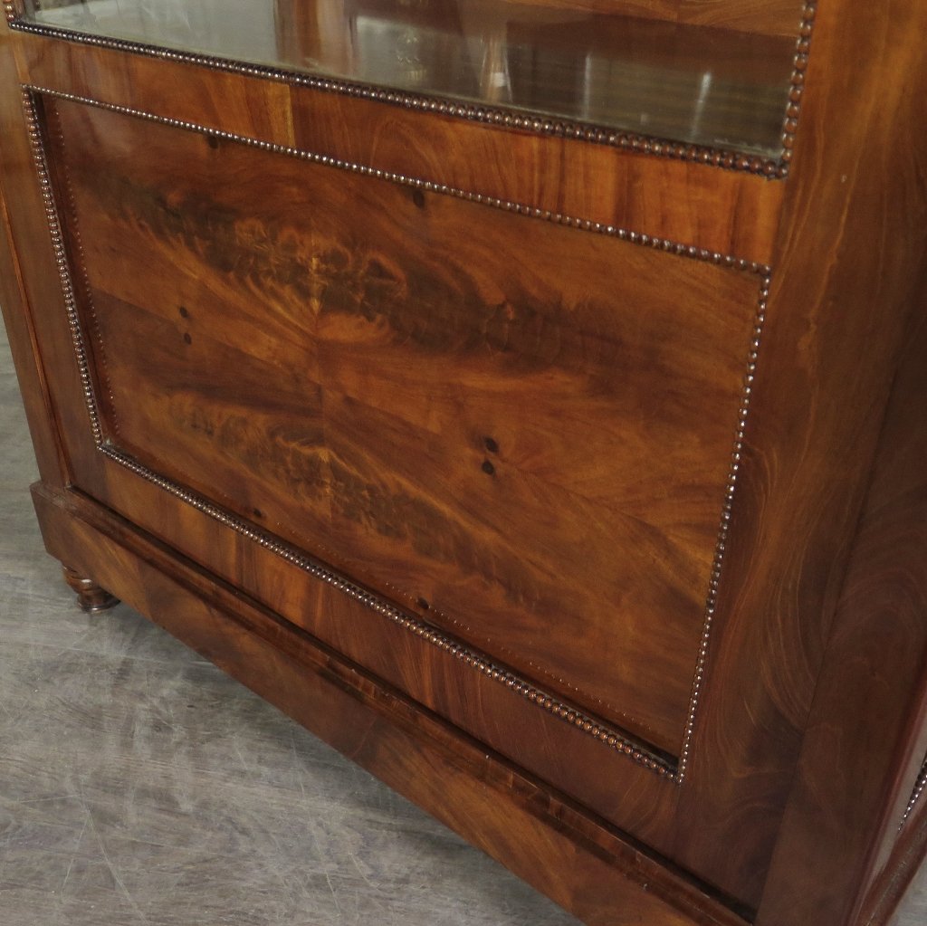 Vitrine Schaukasten Biedermeier 1830 Mahagoni