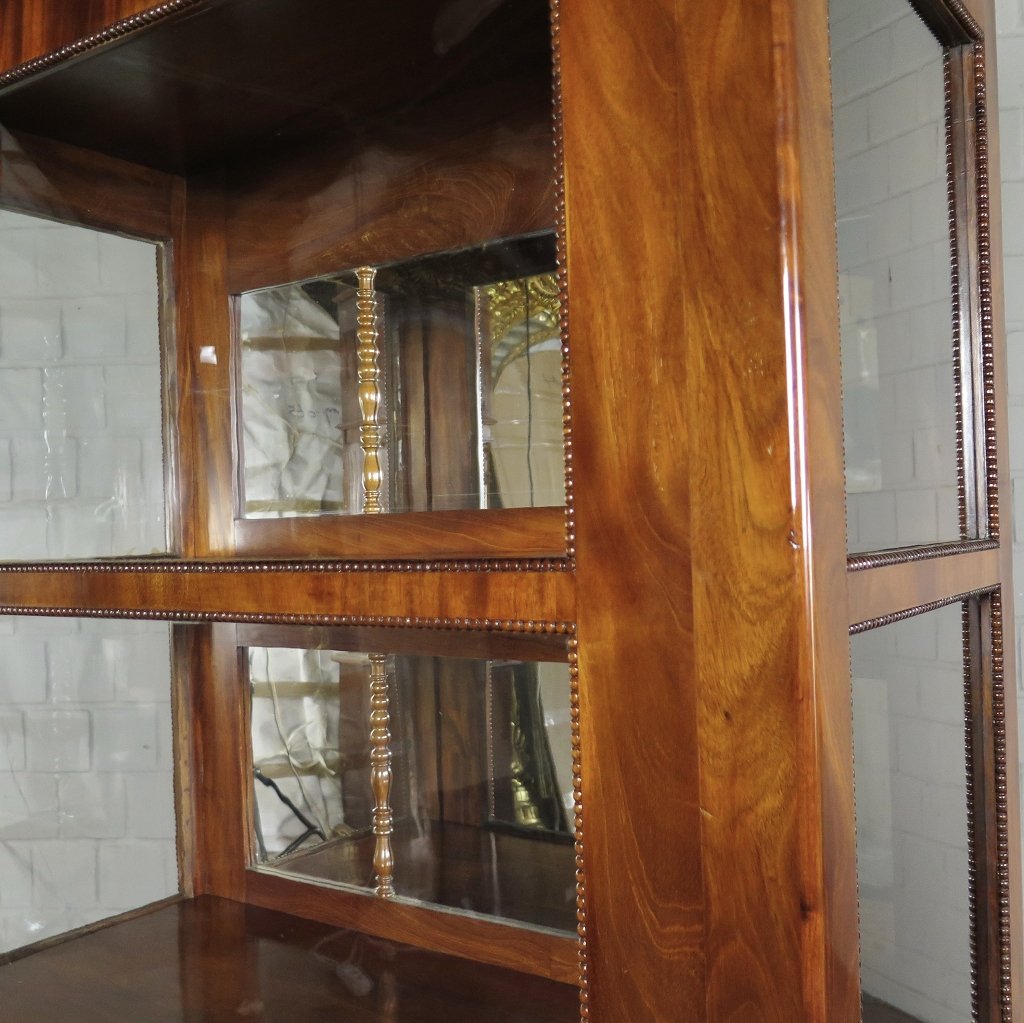 Vitrine Schaukasten Biedermeier 1830 Mahagoni