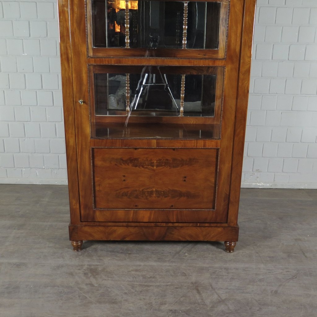 Vitrine Schaukasten Biedermeier 1830 Mahagoni