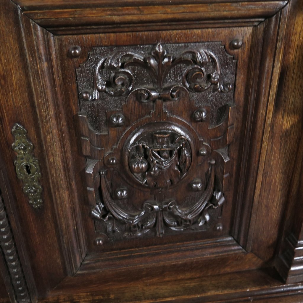 Buffetschrank Schrank Gründerzeit 1880 Eiche