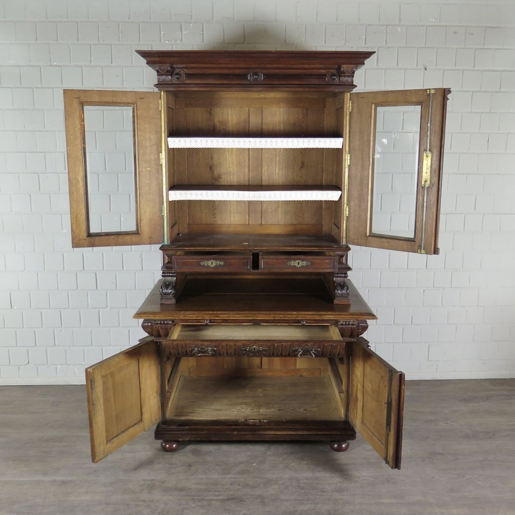 Buffetschrank Schrank Gründerzeit 1880 Eiche