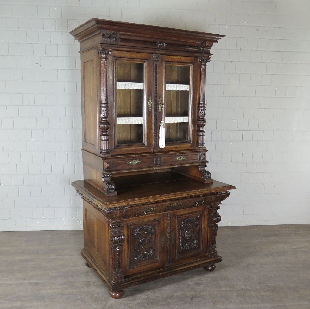 Buffetschrank Schrank Gründerzeit 1880 Eiche          