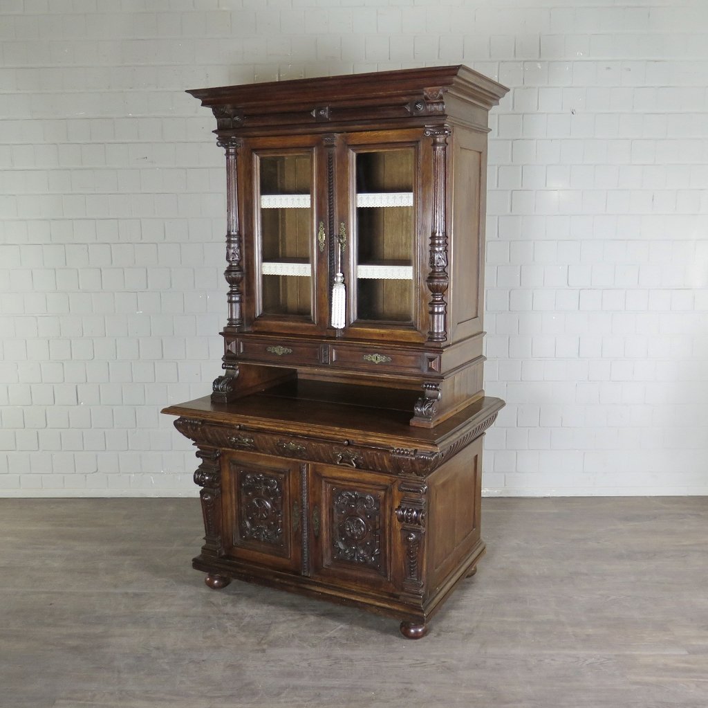 Buffetschrank Schrank Gründerzeit 1880 Eiche