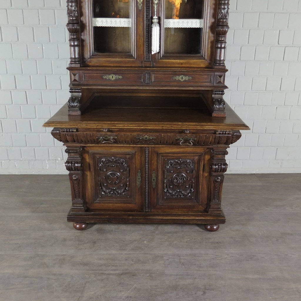 Buffetschrank Schrank Gründerzeit 1880 Eiche