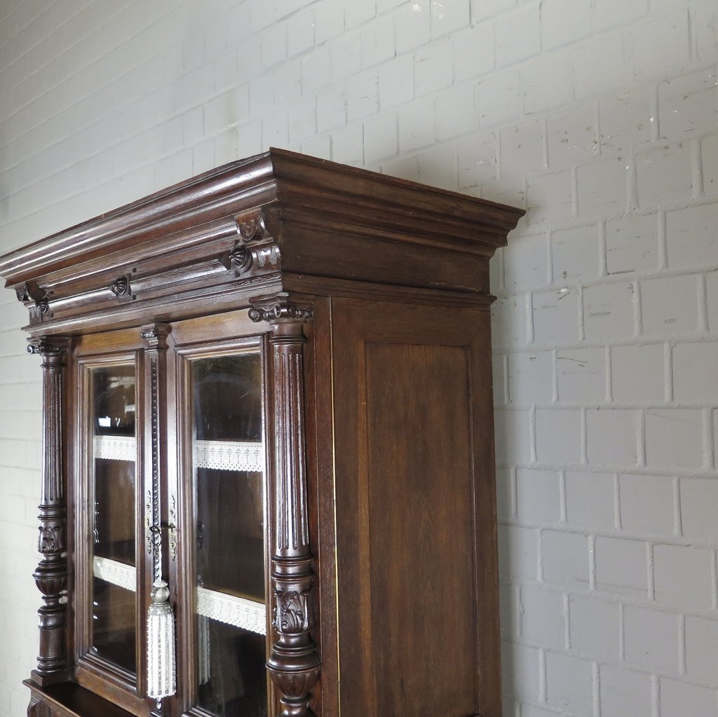Buffetschrank Schrank Gründerzeit 1880 Eiche