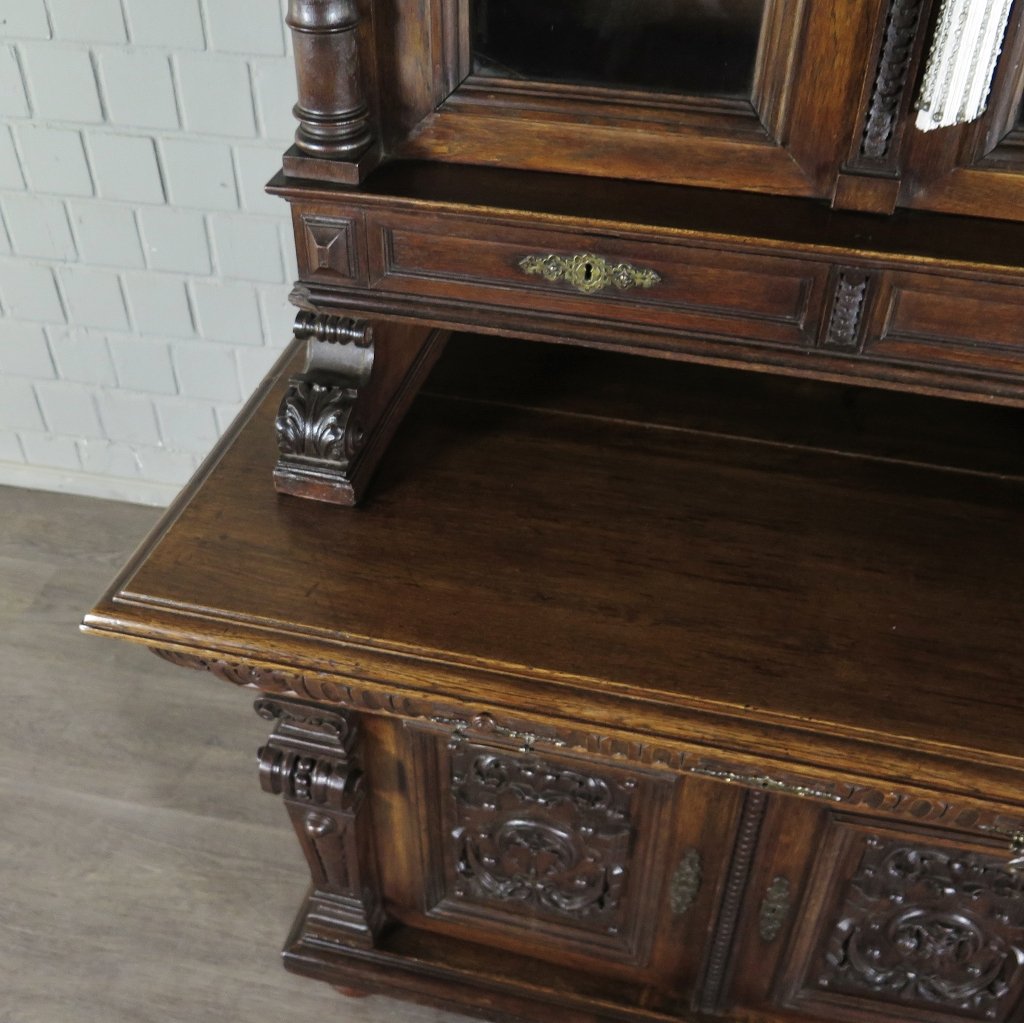 Buffetschrank Schrank Gründerzeit 1880 Eiche
