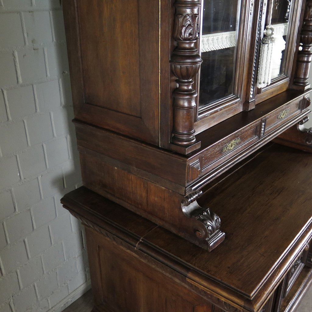 Buffetschrank Schrank Gründerzeit 1880 Eiche