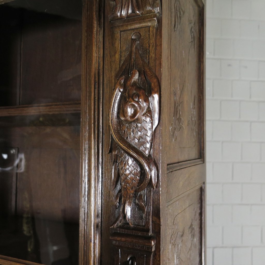 Buffetschrank Jagdschrank Gründerzeit 1880 Eiche