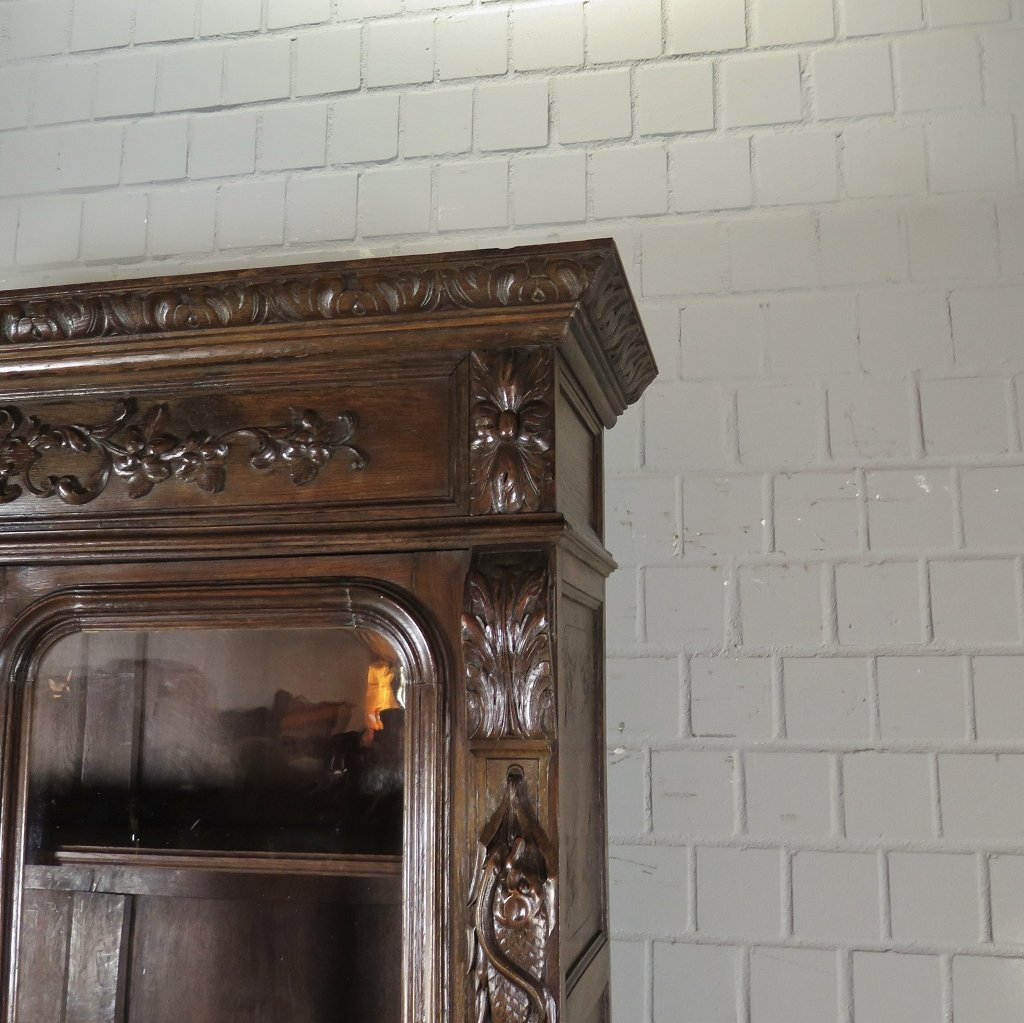 Buffetschrank Jagdschrank Gründerzeit 1880 Eiche