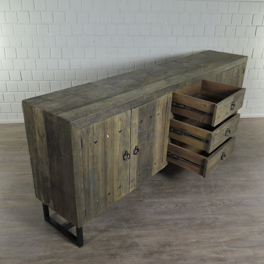 Sideboard TV-Möbel Teakholz 2,40 m 