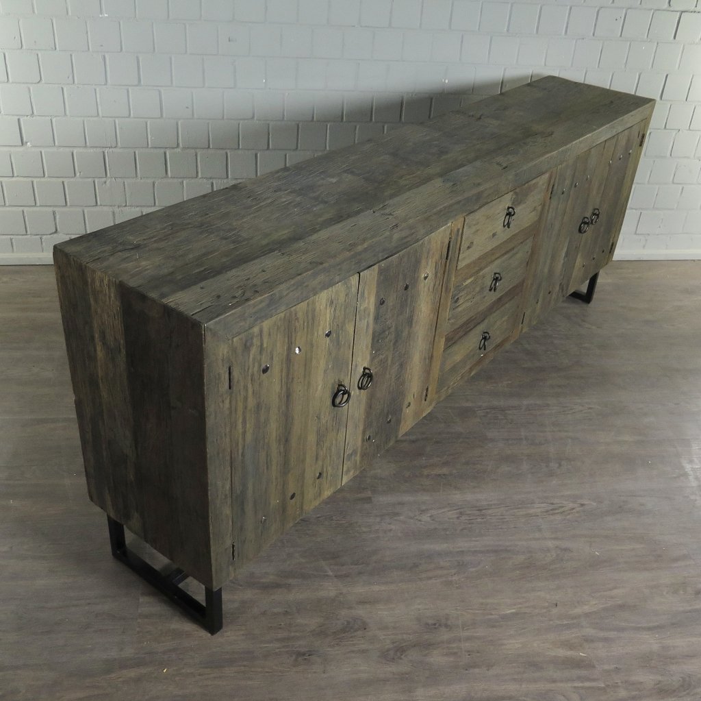 Sideboard TV-Möbel Teakholz 2,40 m 