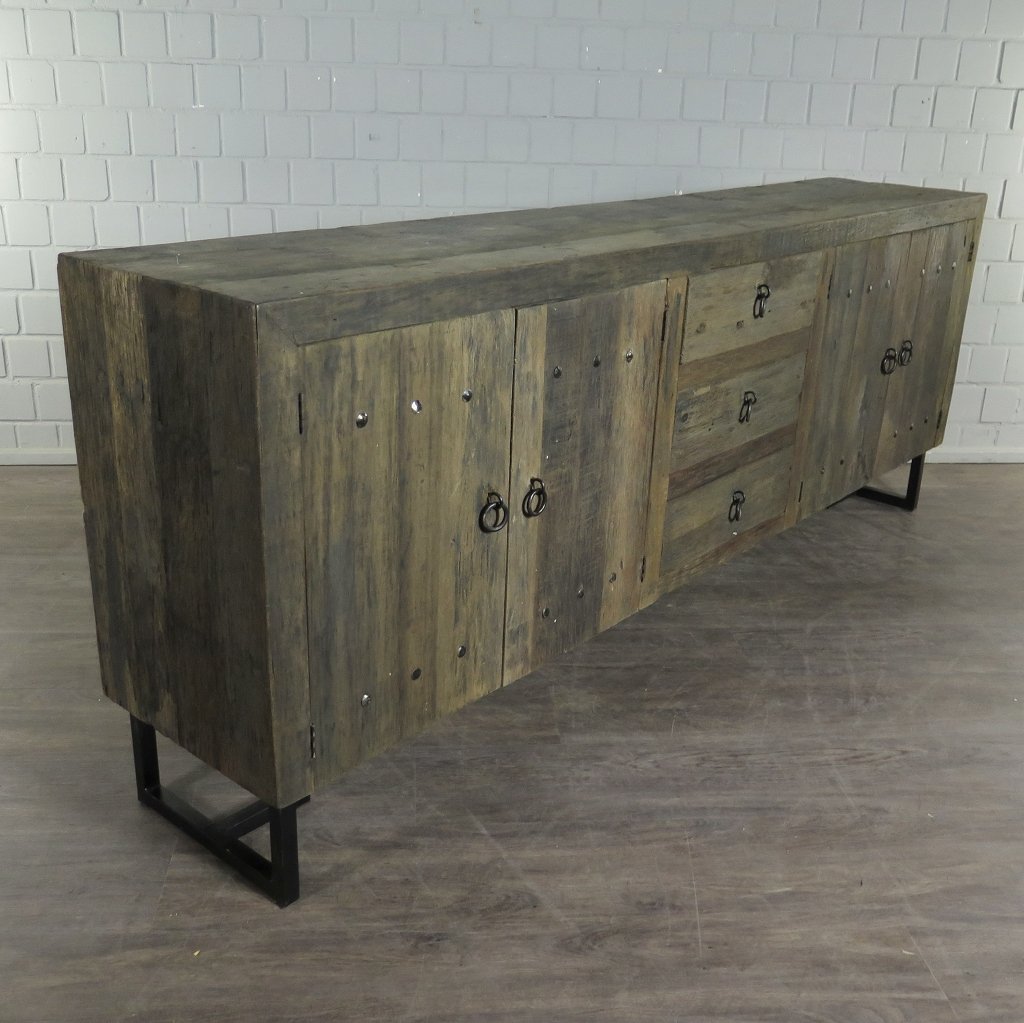 Sideboard TV-Möbel Teakholz 2,40 m 
