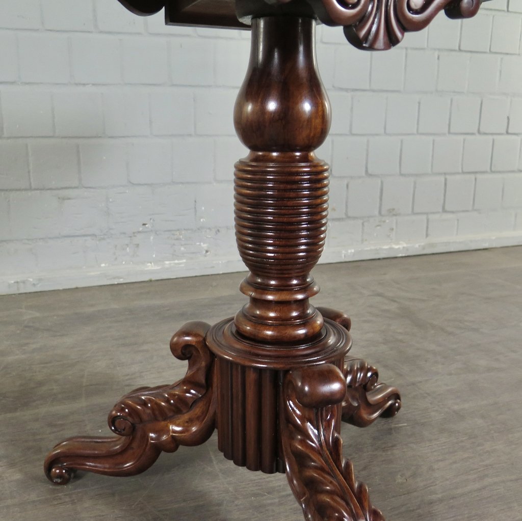 Klapptisch Spieltisch Beistelltisch Biedermeier 1860 Mahagoni