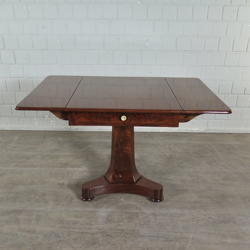 Klapptisch Salontisch Biedermeier 1840 Mahagoni