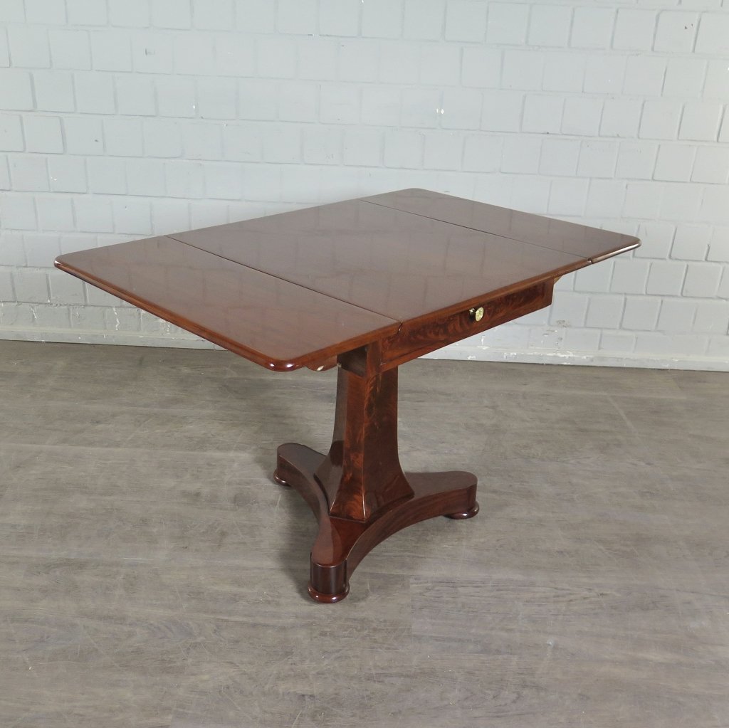 Klapptisch Salontisch Biedermeier 1840 Mahagoni