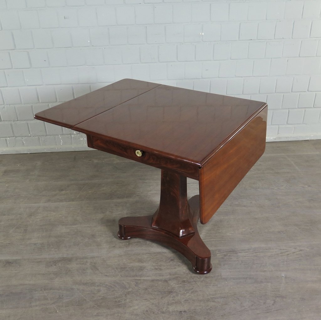Klapptisch Salontisch Biedermeier 1840 Mahagoni
