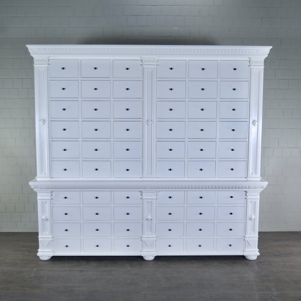 Apothekerschrank Ladenschrank Anna Teakholz 2,51 m