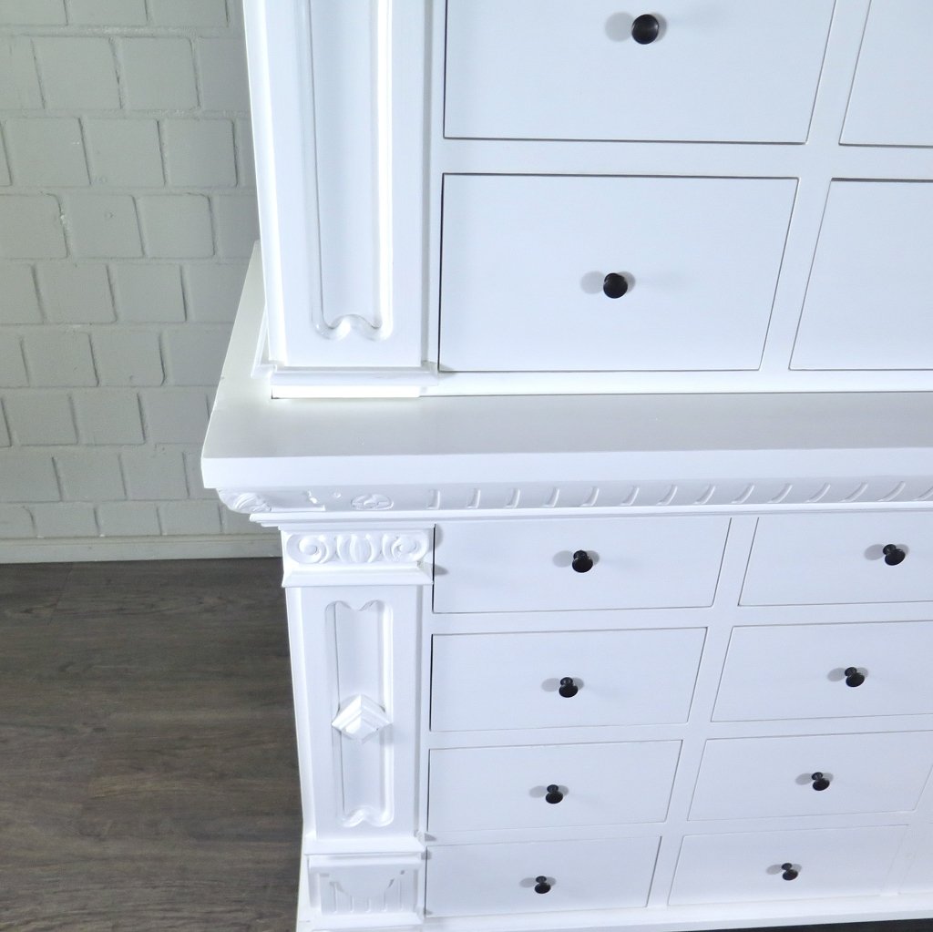 Apothekerschrank Ladenschrank Anna Teakholz 2,51 m
