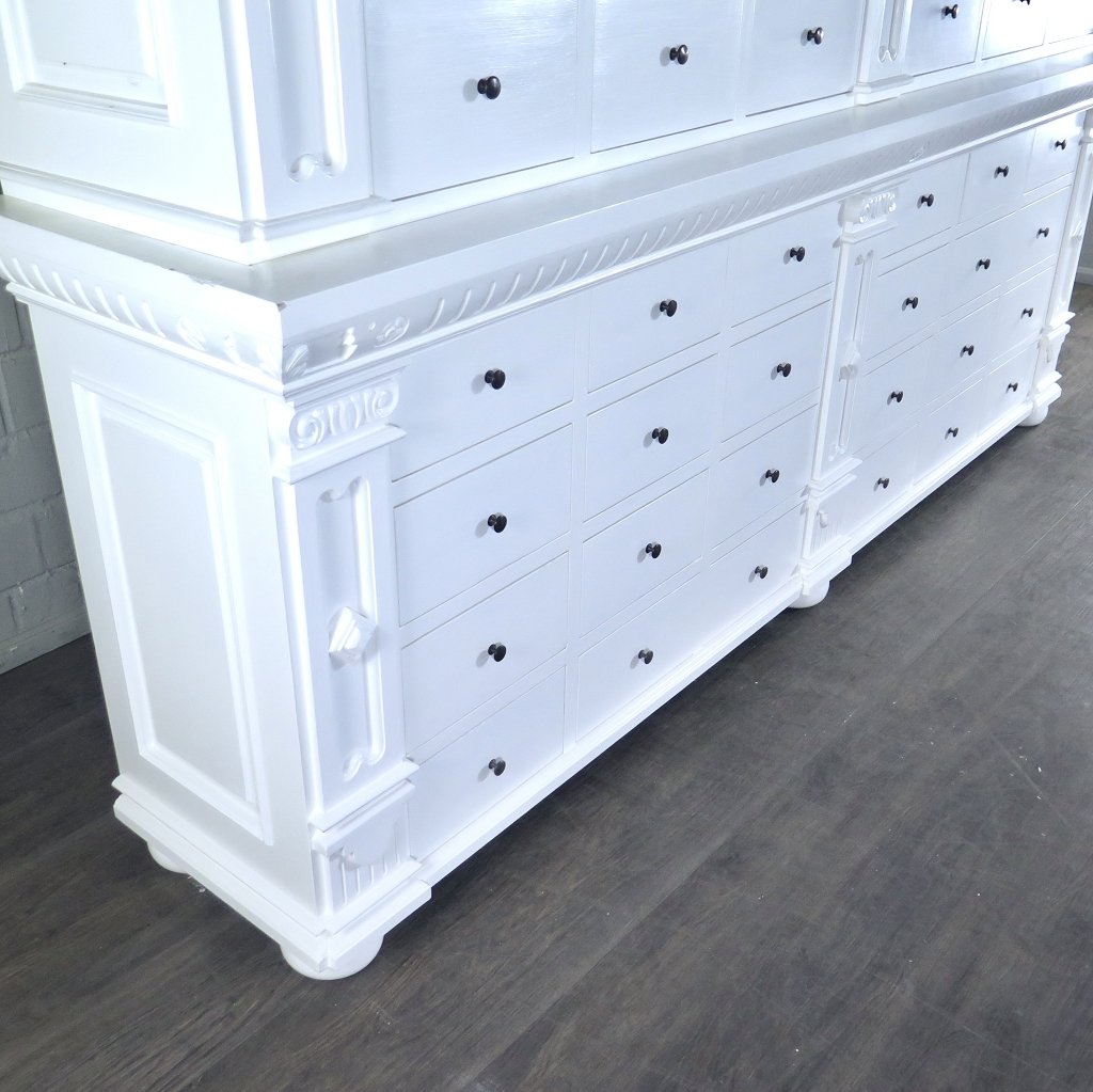 Apothekerschrank Ladenschrank Anna Teakholz 2,51 m
