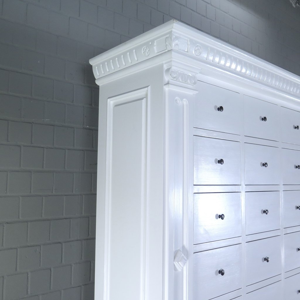 Apothekerschrank Ladenschrank Anna Teakholz 2,51 m