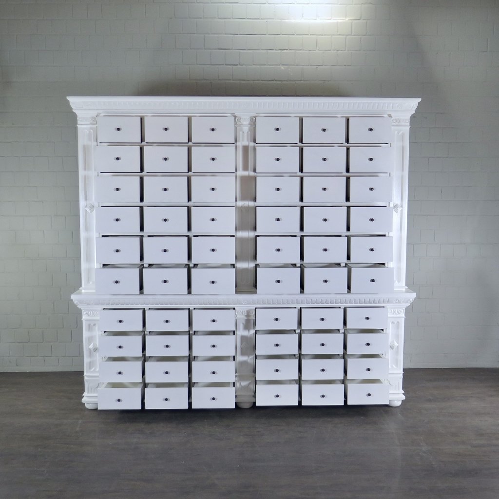 Apothekerschrank Ladenschrank Anna Teakholz 2,51 m