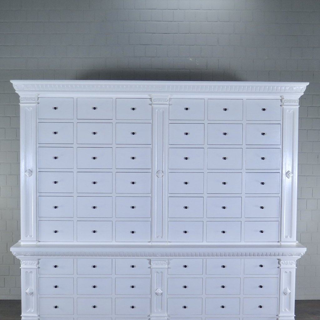 Apothekerschrank Ladenschrank Anna Teakholz 2,51 m