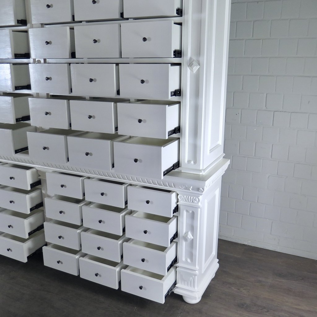 Apothekerschrank Ladenschrank Anna Teakholz 2,51 m
