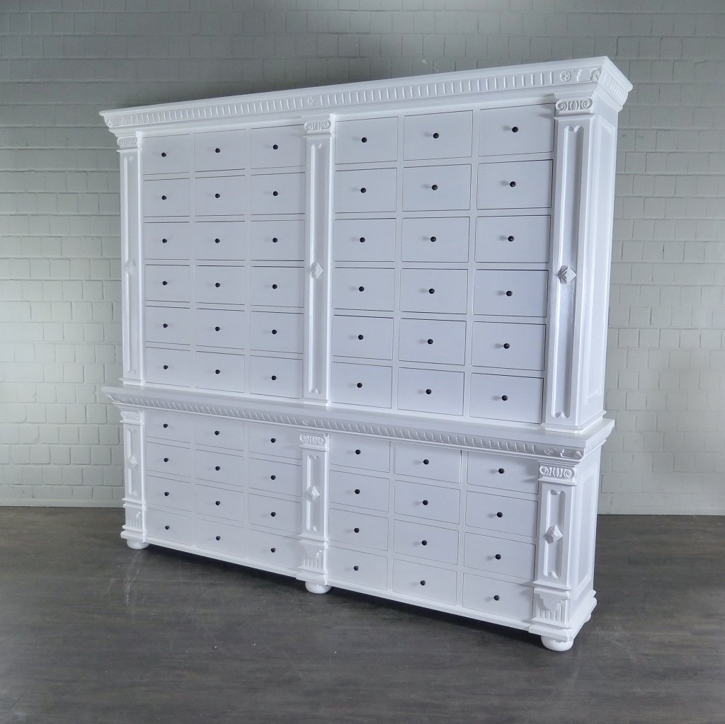 Apothekerschrank Ladenschrank Anna Teakholz 2,51 m