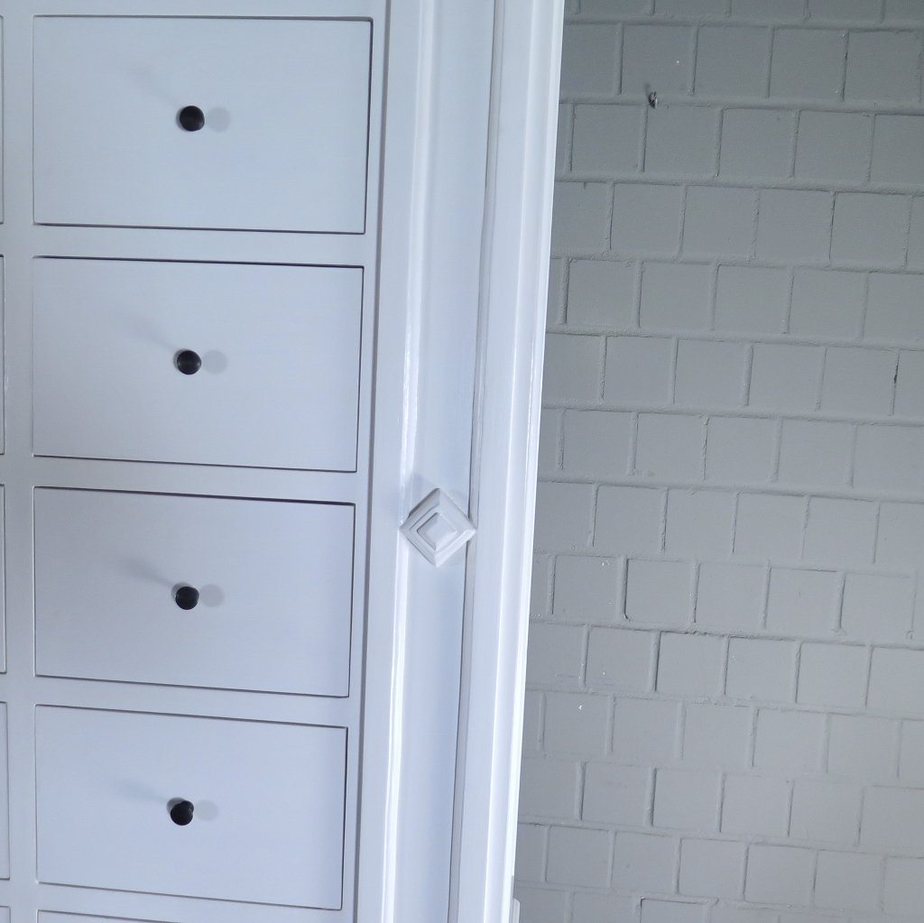 Apothekerschrank Ladenschrank Anna Teakholz 2,51 m