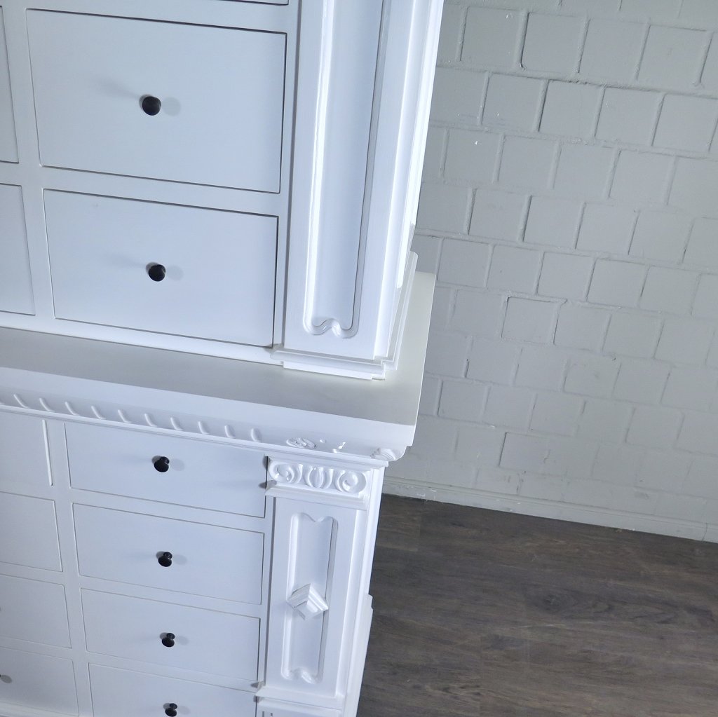 Apothekerschrank Ladenschrank Anna Teakholz 2,51 m