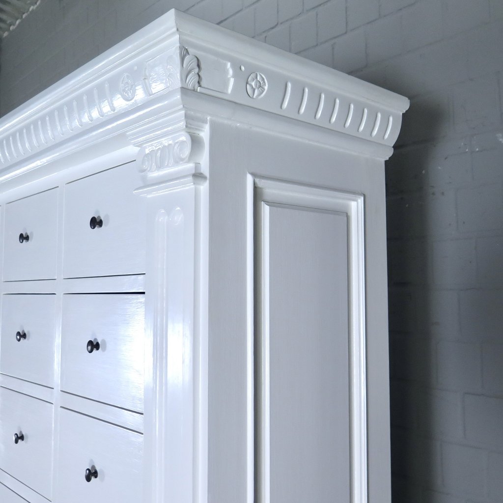 Apothekerschrank Ladenschrank Anna Teakholz 2,51 m