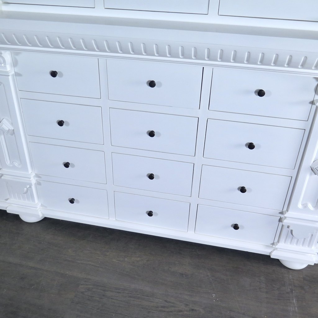Apothekerschrank Ladenschrank Anna Teakholz 2,51 m